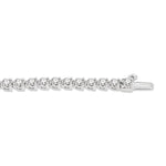 Load image into Gallery viewer, 5 Ctw Round Cut Diamond 3-Prong Tennis Bracelet in 14K White Gold