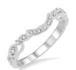 Load image into Gallery viewer, 1/6 Ctw Round Cut Diamond Wedding Band in 14K White Gold