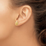 14k Sand Dollar Post Earrings