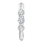 Load image into Gallery viewer, 1/2 Ctw 3-Stone Round Cut Diamond Fashion Hoop Earring in 14K White Gold