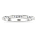 Load image into Gallery viewer, 1/8 Ctw Sectioned Round Cut Diamond Fashion Band in 14K White Gold