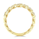 Load image into Gallery viewer, 1/2 Ctw Cuban Link Round Cut Diamond Fashion Band in 14K Yellow Gold