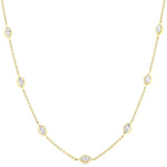 Load image into Gallery viewer, 2 Ctw Marquise Cut Diamond Fashion Necklace in 14K Yellow Gold