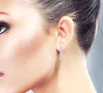 Load image into Gallery viewer, 2 Ctw Lovebright Round Cut Diamond Earrings in 14K White Gold