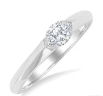 Load image into Gallery viewer, 1/3 Ctw East-West Set Marquise Cut Diamond Solitaire Fashion Ring in 14K White Gold