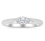 Load image into Gallery viewer, 1/3 Ctw East-West Set Marquise Cut Diamond Solitaire Fashion Ring in 14K White Gold