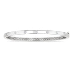 Load image into Gallery viewer, 3/8 Ctw Flush Bezel Set Diamond Fashion Bangle in 14K White Gold