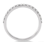 Load image into Gallery viewer, 1/3 Ctw Round Cut Diamond Wedding Band in 14K White Gold