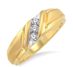 Load image into Gallery viewer, 1/8 Ctw Round Cut Diamond Women's Ring in 10K Yellow Gold