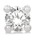 Load image into Gallery viewer, 1/20 Ctw Round Cut Diamond Stud Earring in 14K White Gold