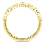 Load image into Gallery viewer, 1/10 Ctw Marquise Mount Link Round Cut Diamond Wedding Band in 14K Yellow Gold