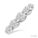 2 Ctw East-West Set Marquise Cut Diamond Eternity Wedding Band in 14K White Gold