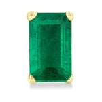 Load image into Gallery viewer, 5X3 MM Octagon Shape Emerald Precious Stud Earrings in 14K Yellow Gold
