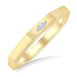 Load image into Gallery viewer, 1/20 Ctw Marquise Cut Diamond Signet Ring in 14K Yellow Gold