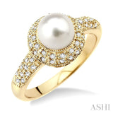 Pearl & Diamond Ring