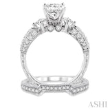 Past Present & Future Diamond Wedding Set