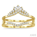 Baguette Diamond Insert Ring