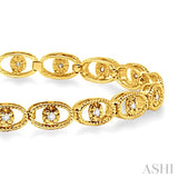 Oval Shape Diamond Link Bracelet