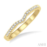 1/6 Ctw Round Cut Diamond Wedding Band in 14K Yellow Gold