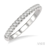 1/5 ctw Round Cut Diamond Wedding Band in 14K White Gold