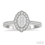 Oval Shape Lovebright Diamond Ring