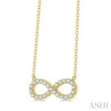 Infinity Shape Diamond Necklace