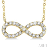 Infinity Shape Diamond Necklace