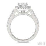 Pear Shape Semi-Mount Diamond Engagement Ring